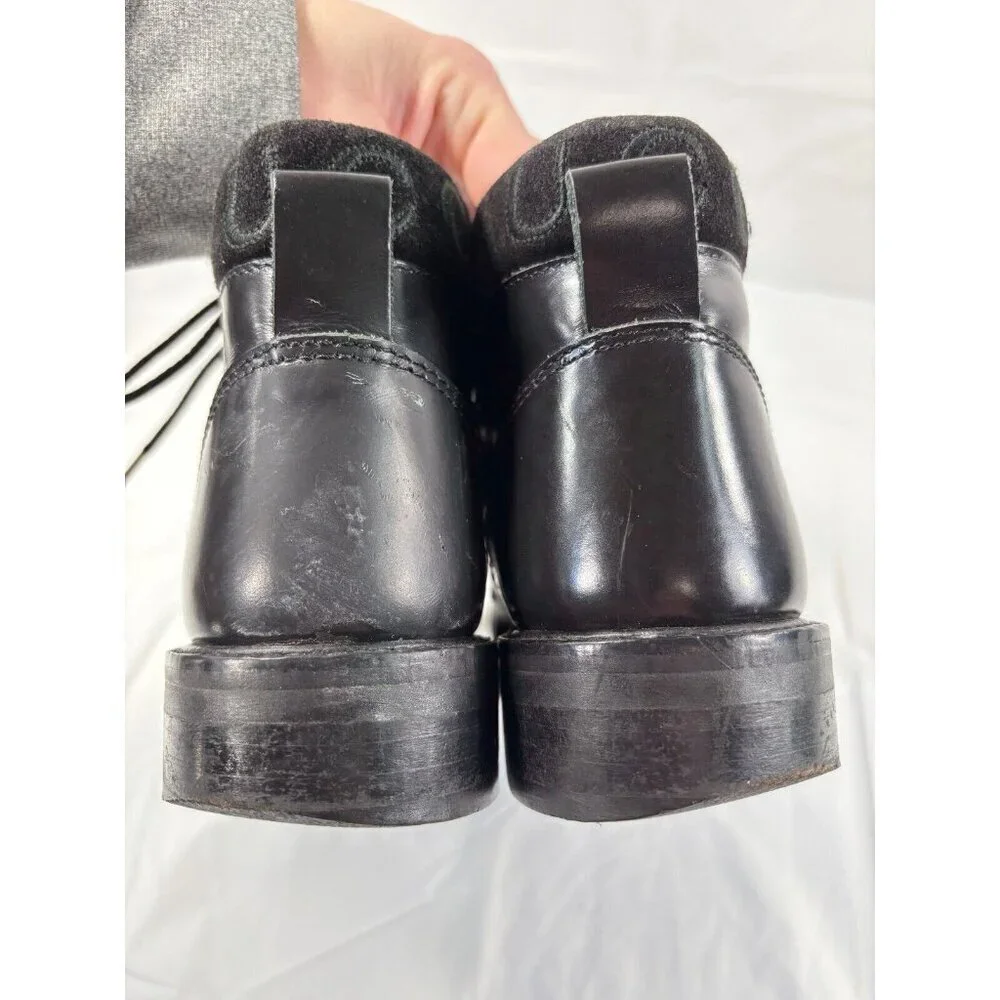 Gucci Black Leather Combat Lace Up Ankle Boots Women's Size 6 - Picture 11 of 16